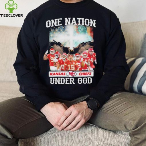 One nation Kansas city Chiefs under god America flag hoodie, sweater, longsleeve, shirt v-neck, t-shirt