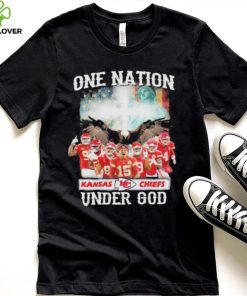 One nation Kansas city Chiefs under god America flag hoodie, sweater, longsleeve, shirt v-neck, t-shirt