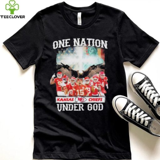 One nation Kansas city Chiefs under god America flag hoodie, sweater, longsleeve, shirt v-neck, t-shirt