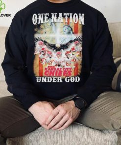 One nation under god Kansas city Chiefs signatures America flag hoodie, sweater, longsleeve, shirt v-neck, t-shirt