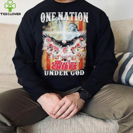 One nation under god Kansas city Chiefs signatures America flag hoodie, sweater, longsleeve, shirt v-neck, t-shirt