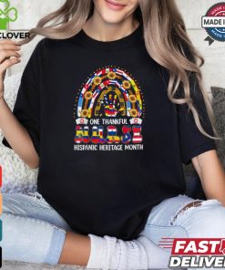 One thankful nurse hispanic heritage month rainbow shirt
