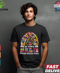 One thankful nurse hispanic heritage month rainbow shirt