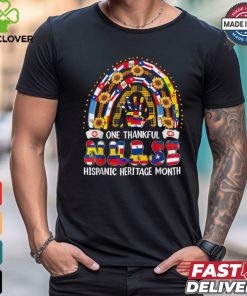 One thankful nurse hispanic heritage month rainbow shirt