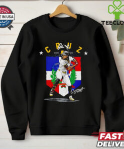 Oneil Cruz Pittsburgh Pirates Country flag signature shirt