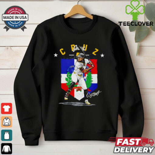 Oneil Cruz Pittsburgh Pirates Country flag signature shirt