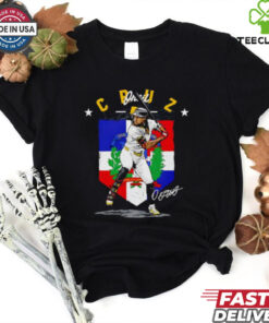 Oneil Cruz Pittsburgh Pirates Country flag signature shirt