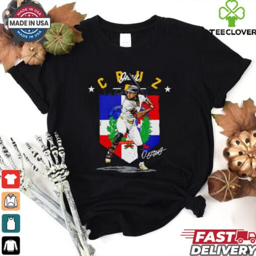 Oneil Cruz Pittsburgh Pirates Country flag signature shirt