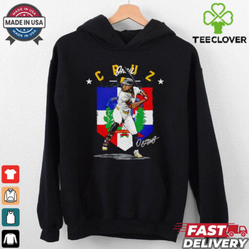 Oneil Cruz Pittsburgh Pirates Country flag signature shirt
