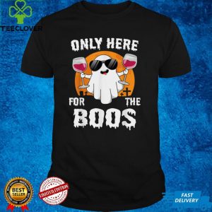 Only Here For The Boos Funny Halloween Cute Ghost Women T Shirt