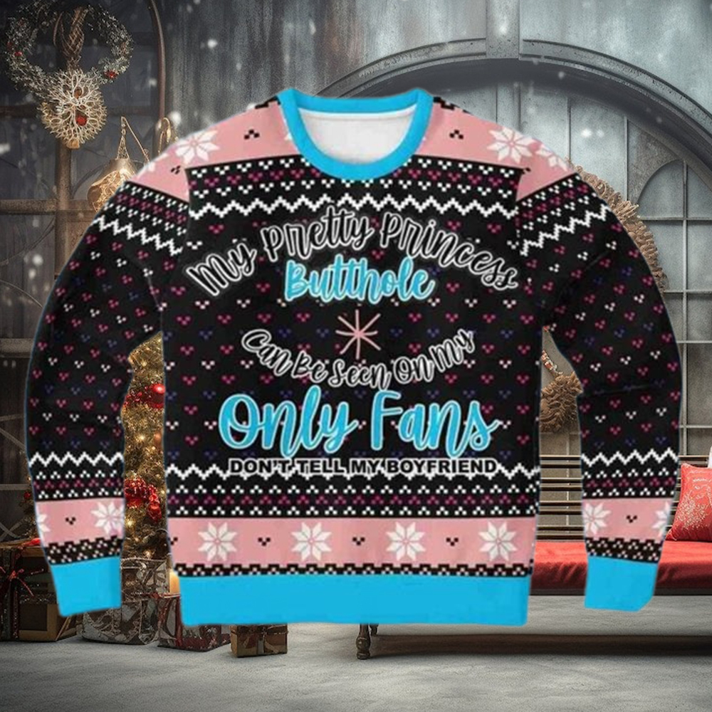 Onlyfans Princess Funny Matching Ugly Christmas Sweaters Onlyfans Princess Funny Matching Ugly Christmas Sweaters