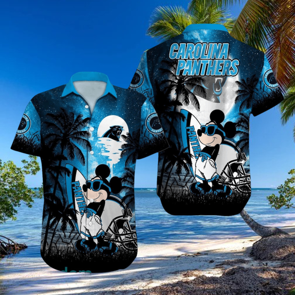 Carolina Panthers NFL Team Logo Baby Yoda Hawaiian Shirt Carolina Panthers NFL Team Logo Baby Yoda Hawaiian Shirt