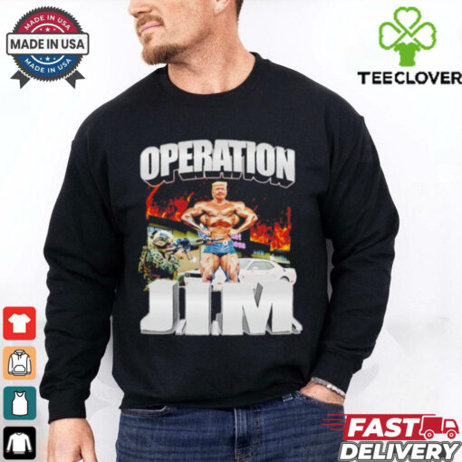 Operation Jim Trump workout flexing gym shirt