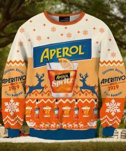 Orange Aperol Spritz 3D Printed Christmas Sweater