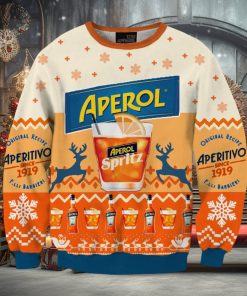 Orange Aperol Spritz 3D Printed Christmas Sweater