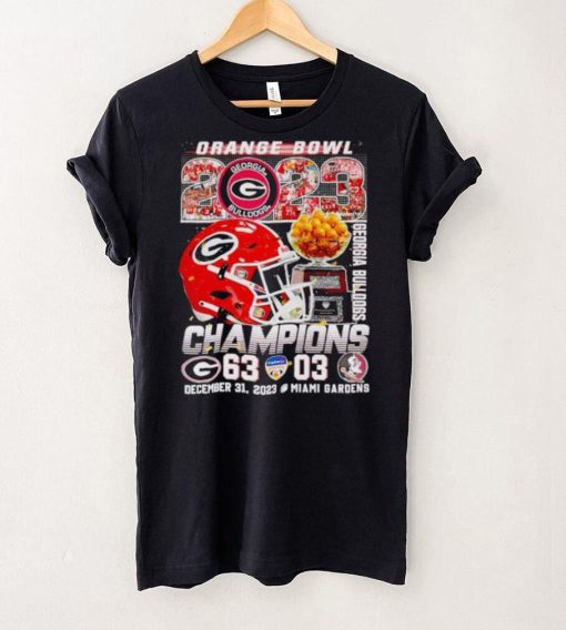 Orange BOwl 2023 Champions Georgia Bulldogs 63 03 hoodie, sweater, longsleeve, shirt v-neck, t-shirt