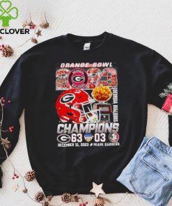 Orange BOwl 2023 Champions Georgia Bulldogs 63 03 hoodie, sweater, longsleeve, shirt v-neck, t-shirt