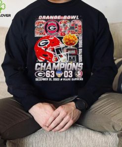 Orange BOwl 2023 Champions Georgia Bulldogs 63 03 hoodie, sweater, longsleeve, shirt v-neck, t-shirt