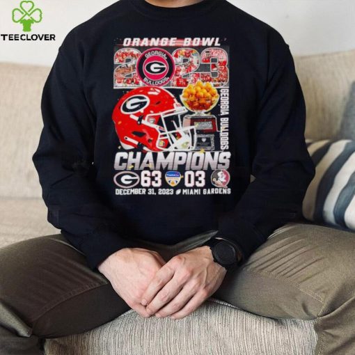 Orange BOwl 2023 Champions Georgia Bulldogs 63 03 hoodie, sweater, longsleeve, shirt v-neck, t-shirt