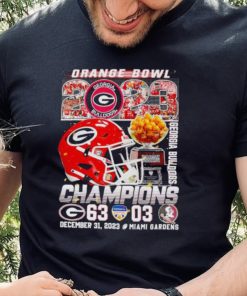 Orange BOwl 2023 Champions Georgia Bulldogs 63 03 hoodie, sweater, longsleeve, shirt v-neck, t-shirt