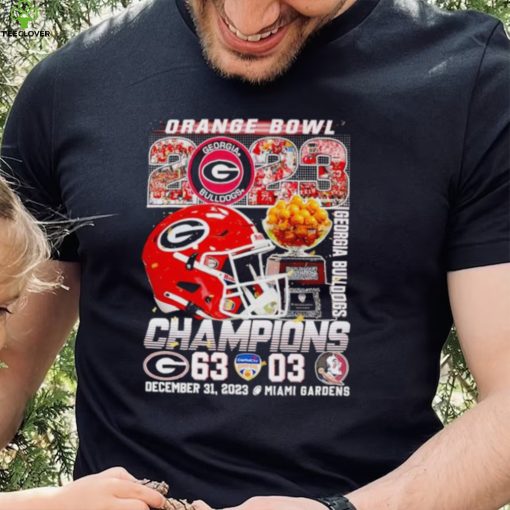 Orange BOwl 2023 Champions Georgia Bulldogs 63 03 hoodie, sweater, longsleeve, shirt v-neck, t-shirt