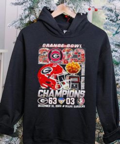 Orange BOwl 2023 Champions Georgia Bulldogs 63 03 hoodie, sweater, longsleeve, shirt v-neck, t-shirt