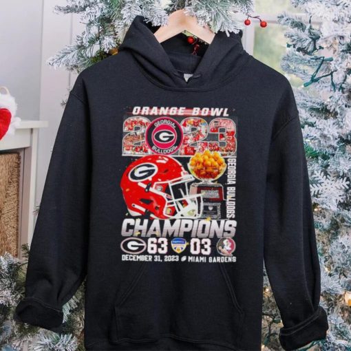 Orange BOwl 2023 Champions Georgia Bulldogs 63 03 hoodie, sweater, longsleeve, shirt v-neck, t-shirt