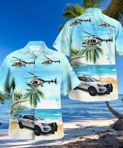 Orange County Florida Orange County Office Ford Police Interceptor Utility And Bell 407 Helicopter Hawaiian Shirt