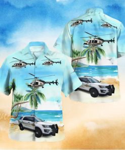 Orange County Florida Orange County Office Ford Police Interceptor Utility And Bell 407 Helicopter Hawaiian Shirt