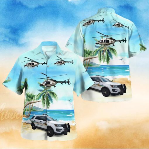 Orange County Florida Orange County Office Ford Police Interceptor Utility And Bell 407 Helicopter Hawaiian Shirt