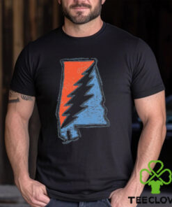 Orange and Blue Grateful State T Shirt