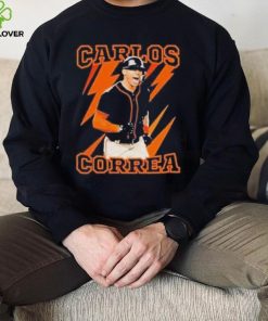 Orange thunder baseball carlos correa design shirt