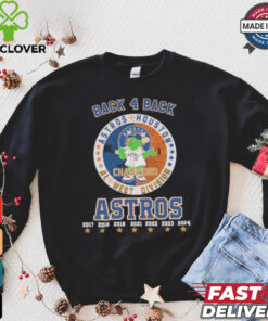 Orbit Mascot Back 4 Back AL West Division Champions Houston Astros Shirt