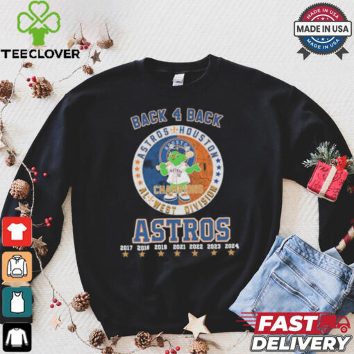 Orbit Mascot Back 4 Back AL West Division Champions Houston Astros Shirt