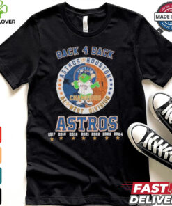 Orbit Mascot Back 4 Back AL West Division Champions Houston Astros Shirt