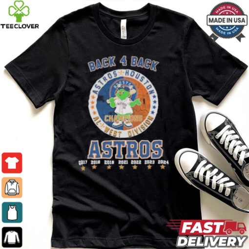 Orbit Mascot Back 4 Back AL West Division Champions Houston Astros Shirt