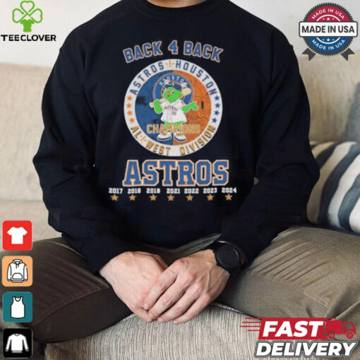Orbit Mascot Back 4 Back AL West Division Champions Houston Astros Shirt