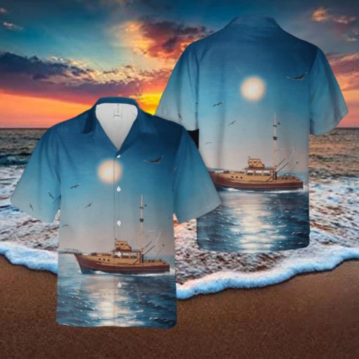 Orca Boat Hawaiian Shirt