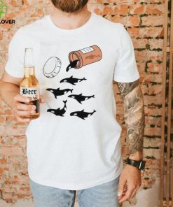 Orcas are anti depressants jar and many killer whales t shirt