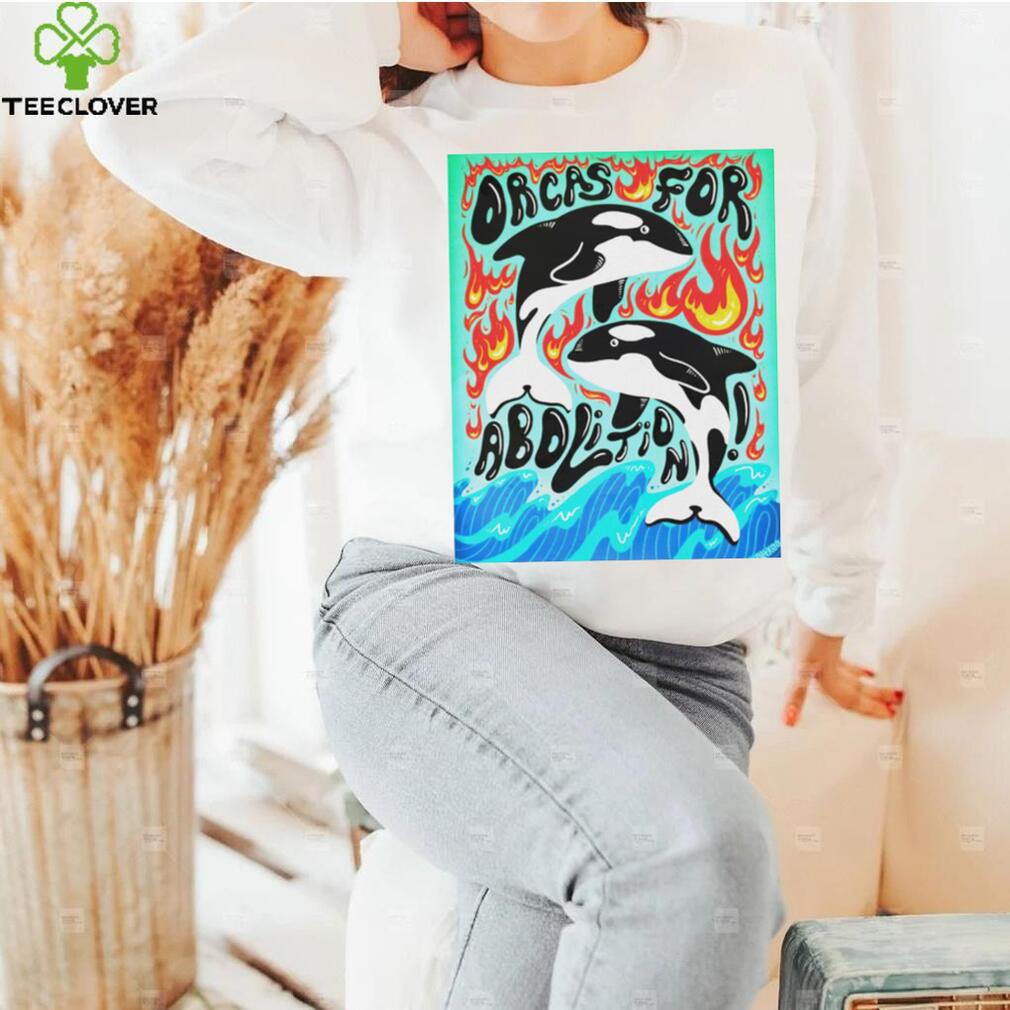 Orcas for abolition shirt Orcas for abolition shirt