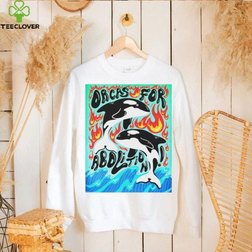 Orcas for abolition shirt