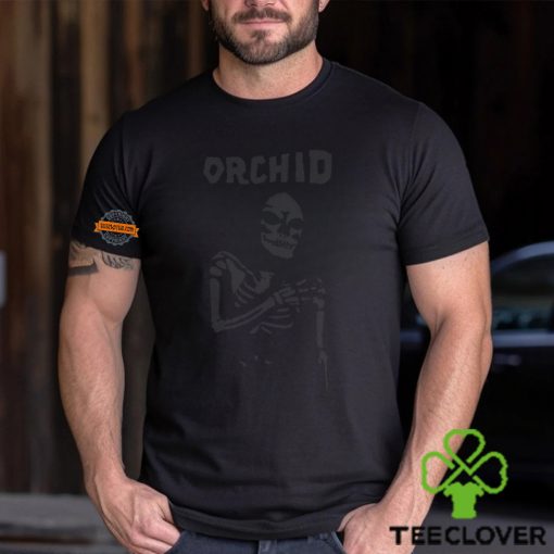 Orchid Chaos Skeleton Silver Shirt
