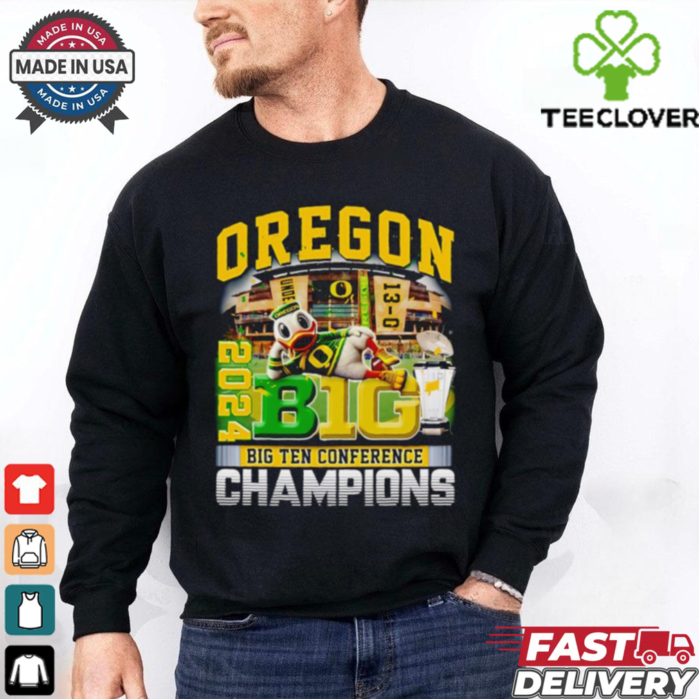 Oregon 2024 Big Ten Conference Champions mascot shirt Oregon 2024 Big Ten Conference Champions mascot shirt