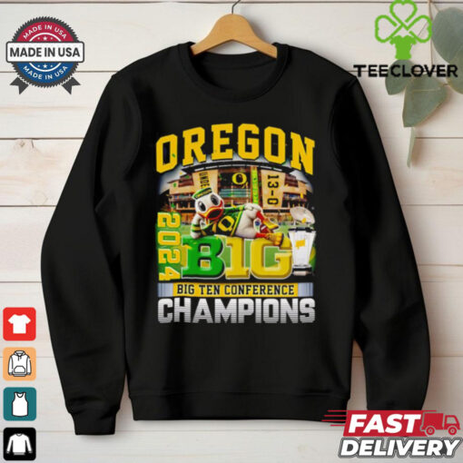 Oregon 2024 Big Ten Conference Champions mascot shirt