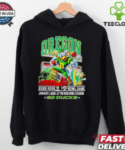 Oregon 2025 Rose Bowl game go Ducks mascot shirt