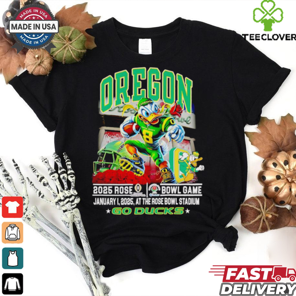 Oregon 2025 Rose Bowl game go Ducks mascot shirt Oregon 2025 Rose Bowl game go Ducks mascot shirt