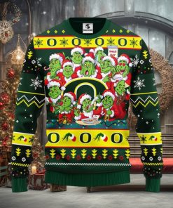 Oregon Ducks 12 Grinch Xmas Day Christmas Ugly Sweater