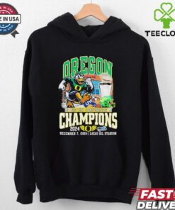 Oregon Ducks 2024 Big Ten Conference Champions Lucas Oil Stadium shirt