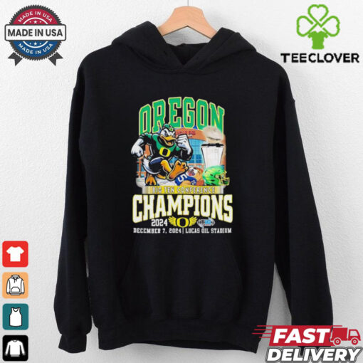 Oregon Ducks 2024 Big Ten Conference Champions Lucas Oil Stadium shirt