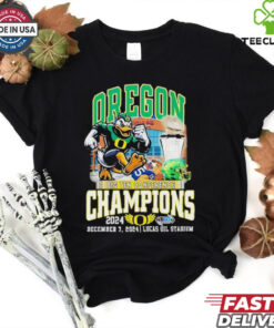 Oregon Ducks 2024 Big Ten Conference Champions Lucas Oil Stadium shirt